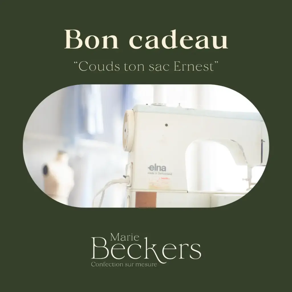 Bon cadeau pour le cours "couds ton sac Ernest"